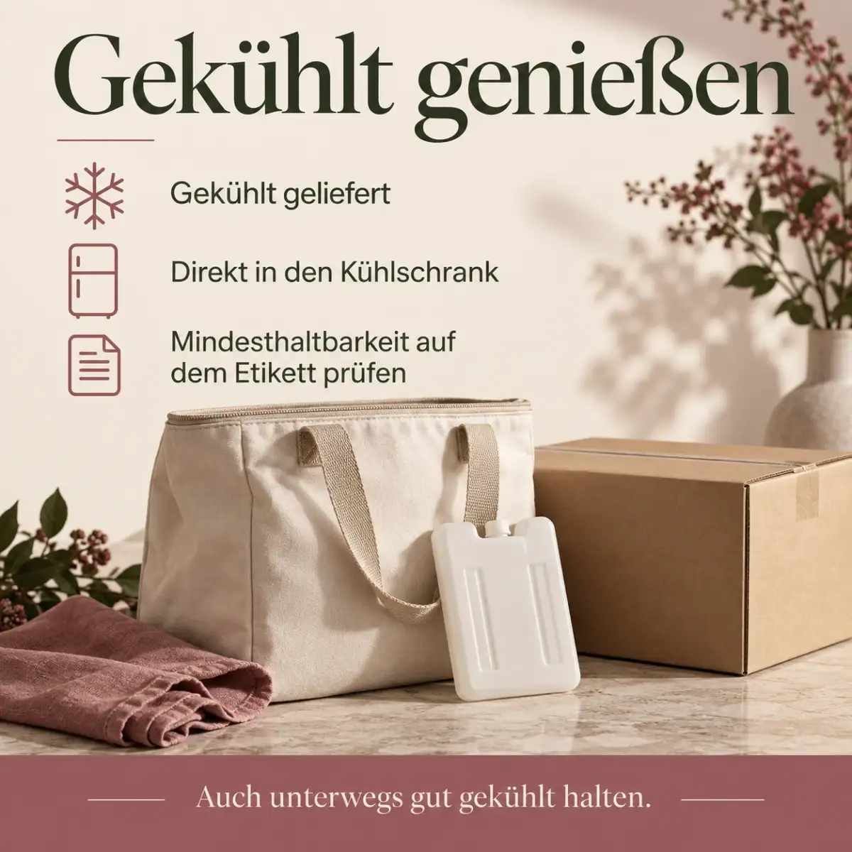 Smoothies gekühlt genießen: direkt in den Kühlschrank und Mindesthaltbarkeit auf dem Etikett prüfen Smoothies gekühlt genießen: direkt in den Kühlschrank und Mindesthaltbarkeit auf dem Etikett prüfen